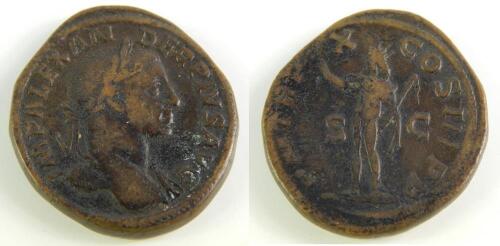 Sestertius Obv: IMPSEVALEXANDERAVG - Laureate head right