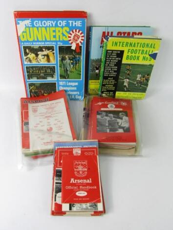 Arsenal Football Supporters Club Gunflash programmes 1963-1971