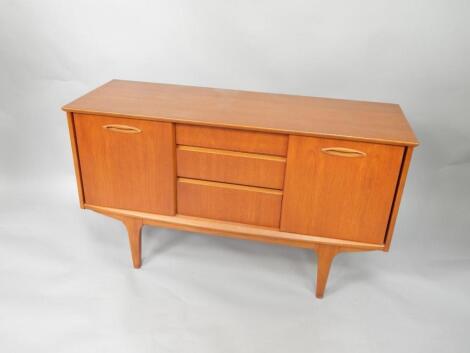 A 1960's teak sideboard