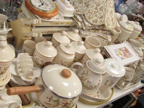 An extensive St Michael Pottery dinner tea and coffee service