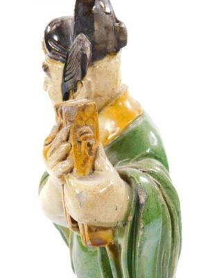 A Chinese T'ang style terracotta pottery figure - 7