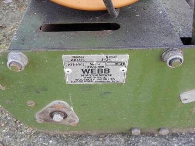 A Webb petrol driver 14" motor mower - 3