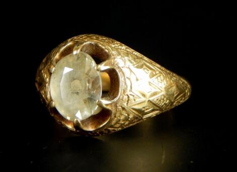 A stone set dress ring