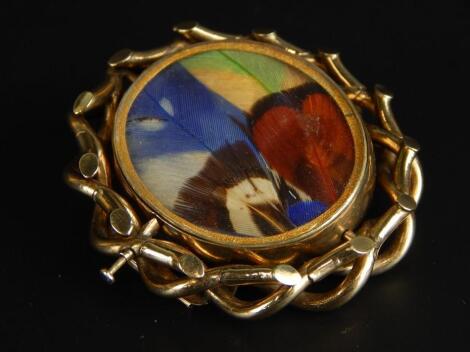 A Victorian memorial brooch