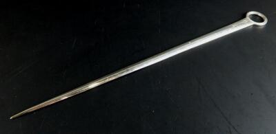 A William IV silver meat skewer - 2