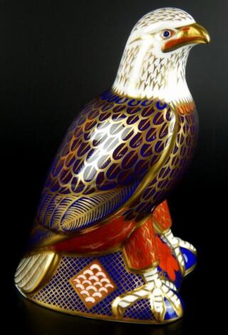 A Royal Crown Derby bald eagle paperweight