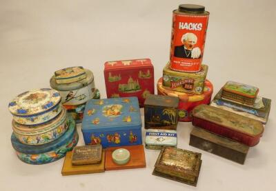 A large quantity of tins