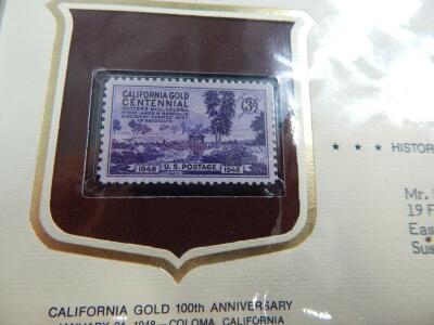 An album containing historic stamps of America - 2