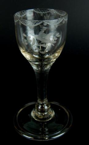 An 18thC wine glass