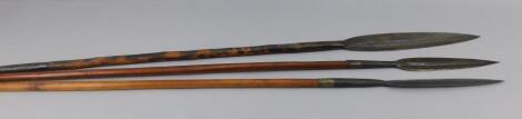 Three African type spears