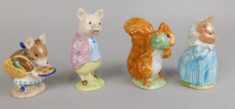 Four Beswick Beatrix Potter figures