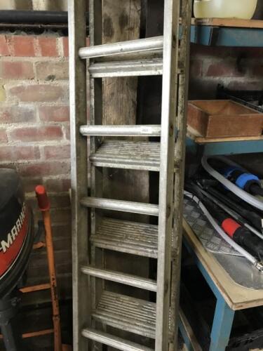 Two aluminium ladders