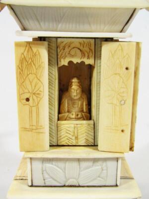 A late 19thC Chinese ivory pagoda - 3