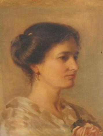 E Sylvia Shaw (19th/20thC). Portrait of a lady