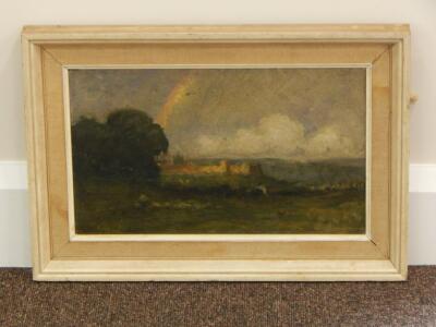 Arthur George Bell (1849-1916). Landscape oil on board - 2