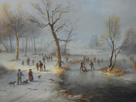 Lazio Vigyazo (b.1945). Winter scene