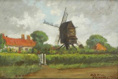 E M Cheales (19th/20thC). Old Mill Friskney