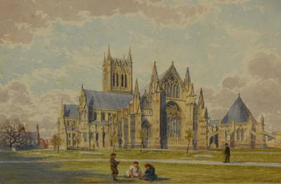 Robert Farren (1832-1910). Lincoln Cathedral