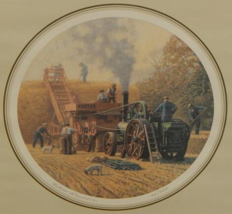 Robin Wheeldon (b.1945). Foster steam threshing set