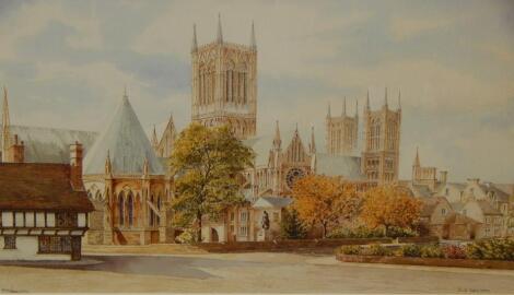 After V S Hine. Lincoln Cathedral