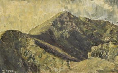 J.M.N. (20thC). Mountain landscape