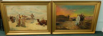 Gwen Overton (19th/20thC). Desert scenes - 5