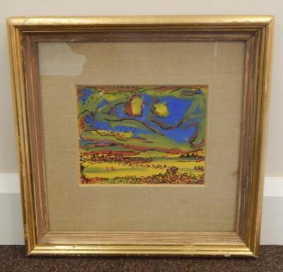 20thC British School. Abstract landscape - 2