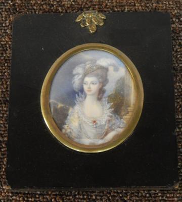 Portrait miniature. Titled verso - 2