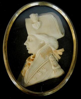 Portrait miniature. Lord Nelson and Lady Hamilton