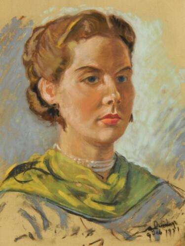 Ronald Ossory Dunlop (1894-1973). Portrait of a lady