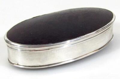 A tortoiseshell snuff box