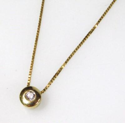 A slender link necklace