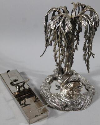 An early 20thC silver plated centrepiece