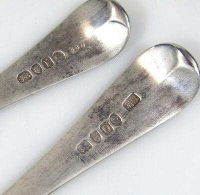 Various George III and later silver flatware - 4