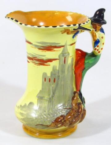 A 1930's Burleighware Pied Piper jug