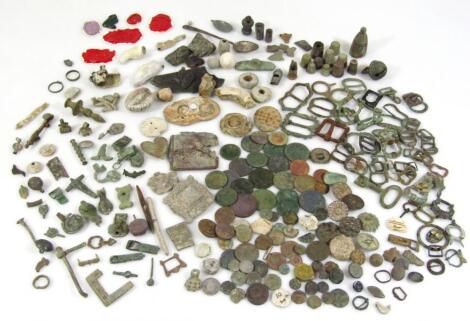 Various medieval and other artefacts