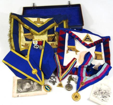 Various Masonic regalia