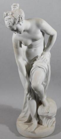 A Parian figure of a classical lady