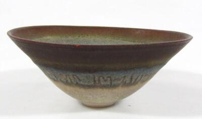 A 20thC St Ives Studio pottery style bowl