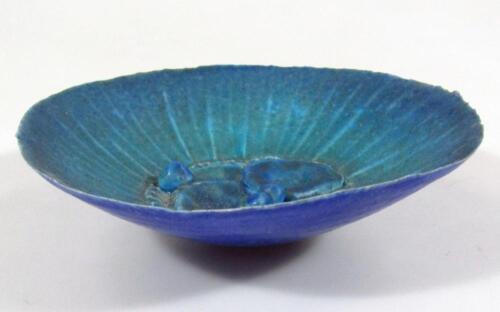 A 20thC naturalistic Studio pottery bowl