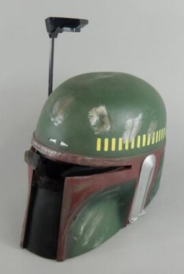 A 1995 Lucasfilm Boba Fett rubber helmet
