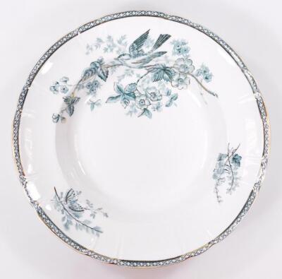 A 18thC Chinese export blue and white plate - 6