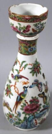 A late 19thC Cantonese famille rose vase