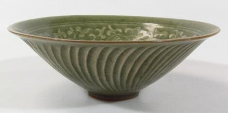 A Chinese Ming style celadon bowl