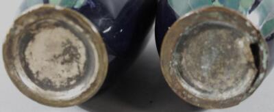 A pair of early 20thC Japanese enamel vases - 4