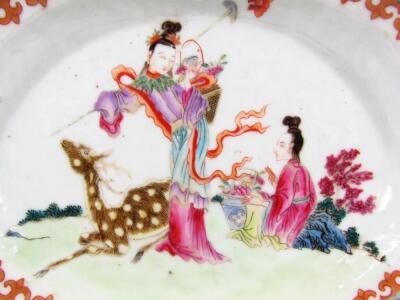 A 19thC Cantonese porcelain dish - 2