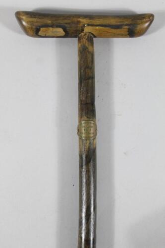 A 20thC hardwood walking stick