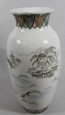 A Meiji period Japanese porcelain vase