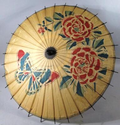 An early 20thC Chinese parasol