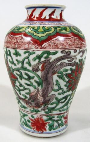 A Kangxi style Chinese porcelain vase